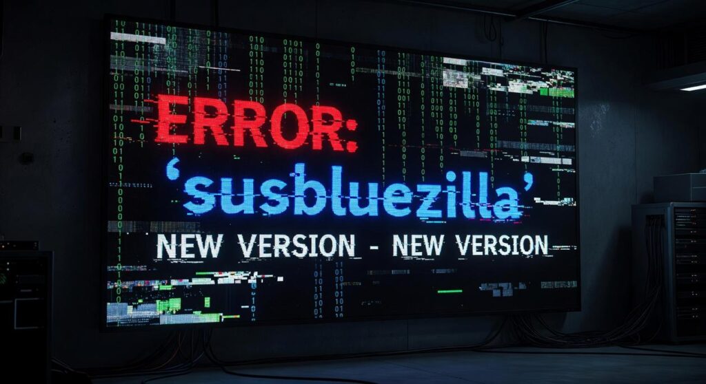 error susbluezilla new version